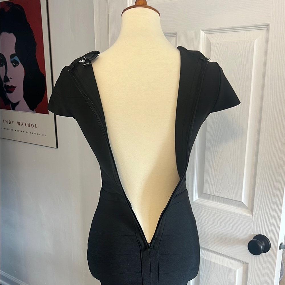 Black Cut-Out Bandage Dress - Picture 5 of 8